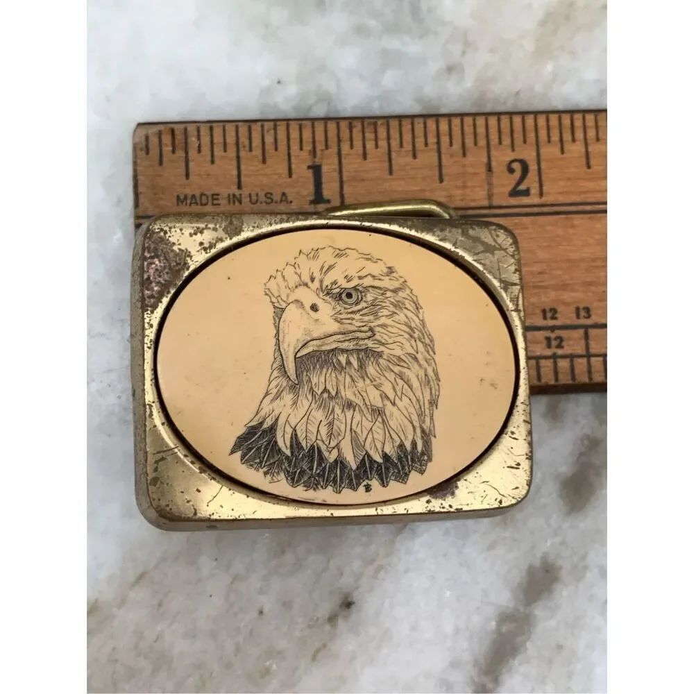 Rare find Bald Eagle Belt Buckle by Barlow #vintage